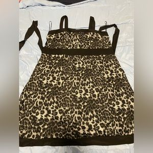 Plus size 3X animal print dress